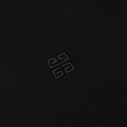 Polo in Cotton With 4G Detail Black