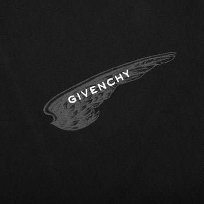 Wings Cotton T Shirt Black