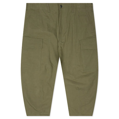 Compact Cotton Cargo Pants Khaki