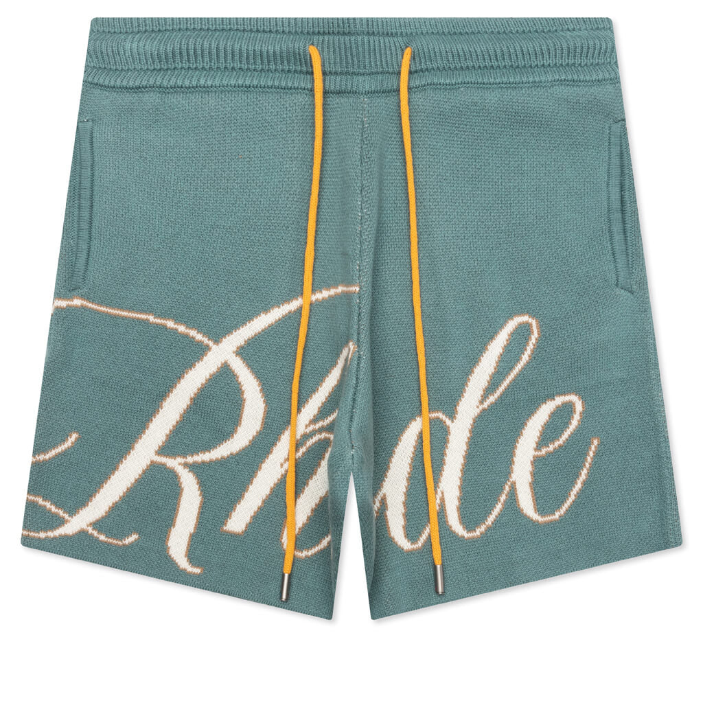 Script Logo Knit Short Ivory Spa