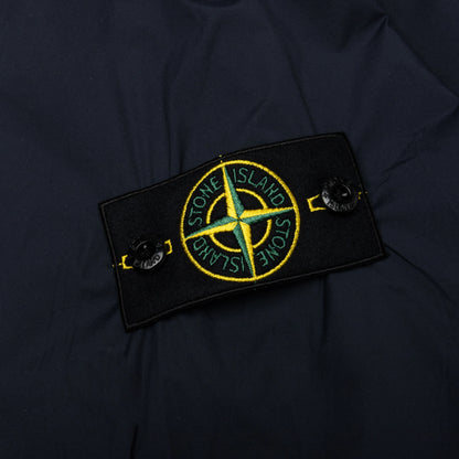 Skin Touch Nylon Bomber Jacket Navy Blue