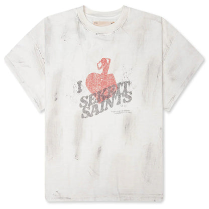 Gentlemens Club T Shirt Vintage White