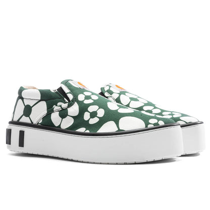 Marni x Carhartt WIP Slip On Sneakers Dark Green