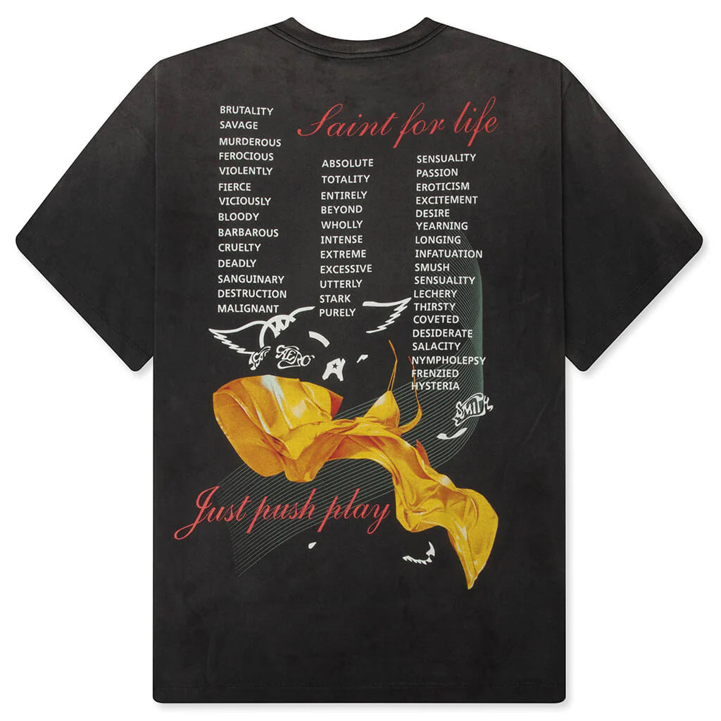 Saint M6 x Aerosmith S S T Shirt Black
