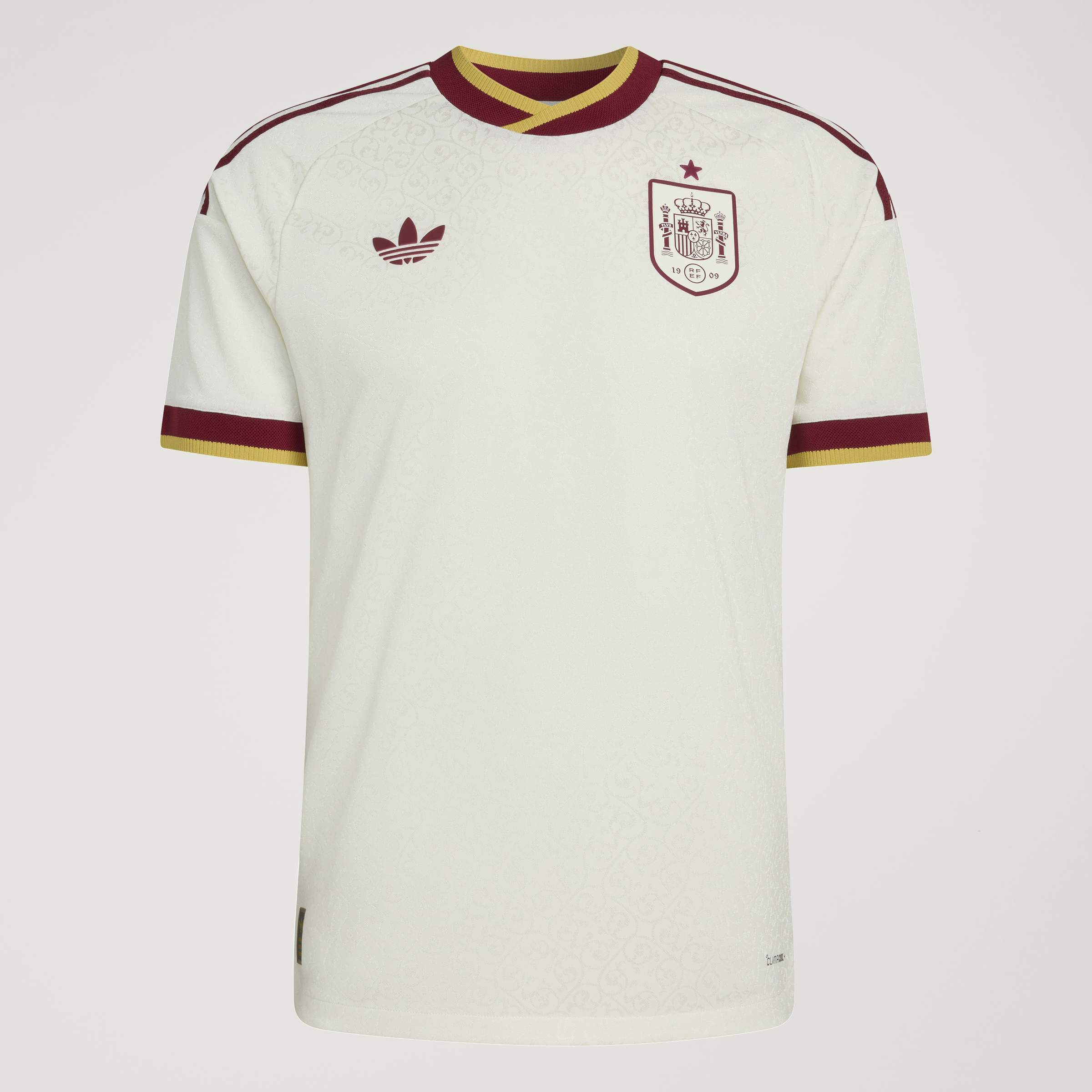 adidas Spain Away Authentic Mens Soccer Jersey 2026 White