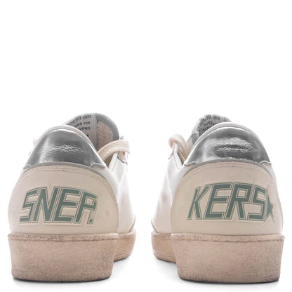 Womens Ball Star White Green Silver