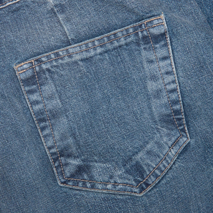 Double Cargo Denim Jeans Washed Indigo