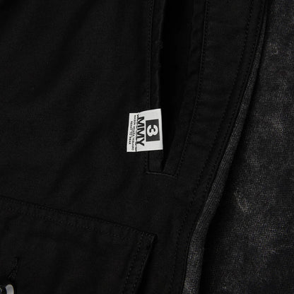 Sweat Pants Combined Cargo Pants Black