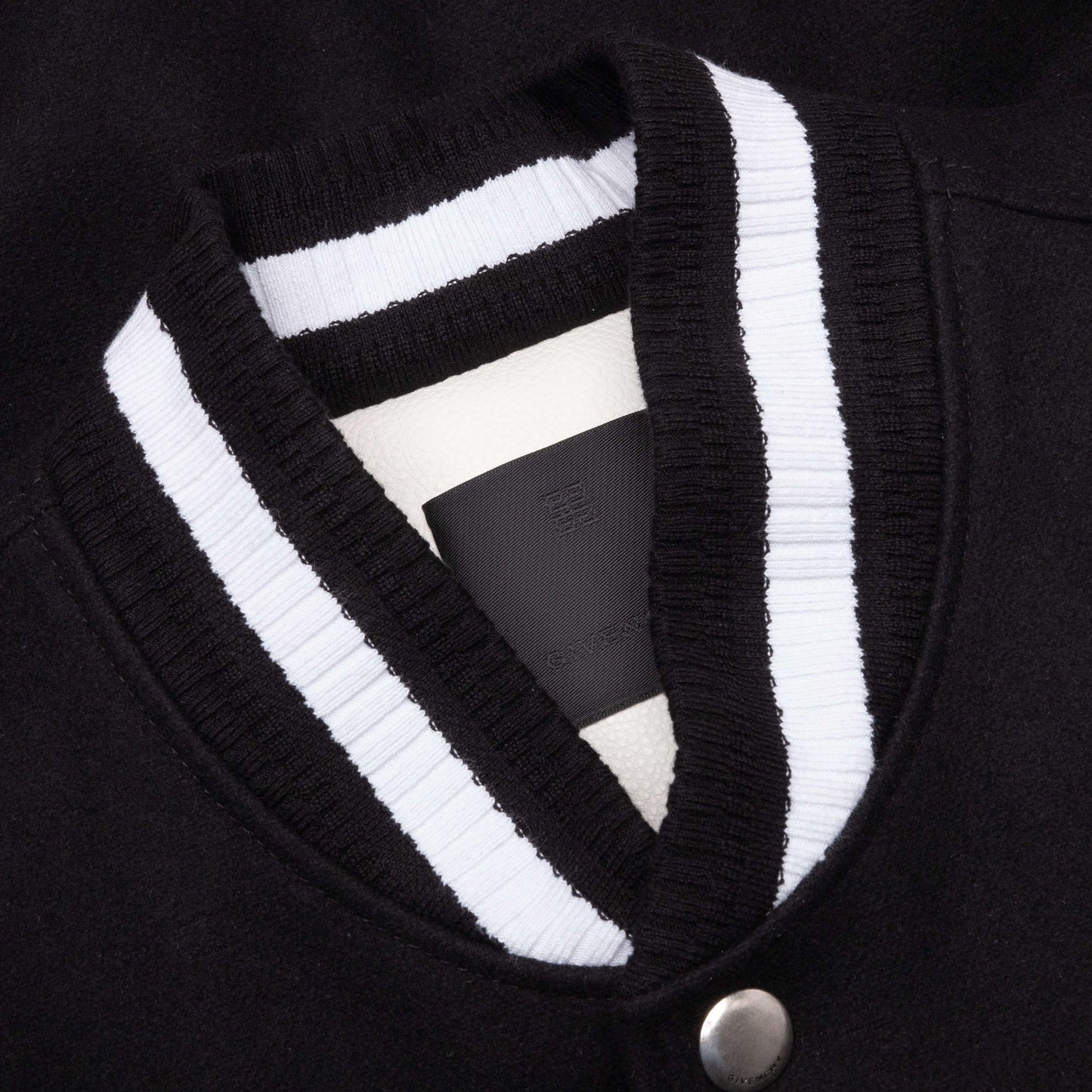 Varsity Jacket Black White