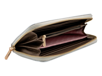 Bolsa Crabtree Estilo Cartera Color Plata para Mujer