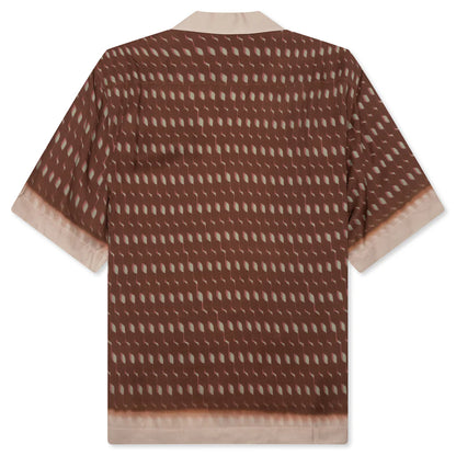 Boxy Viscose Shirt Rust
