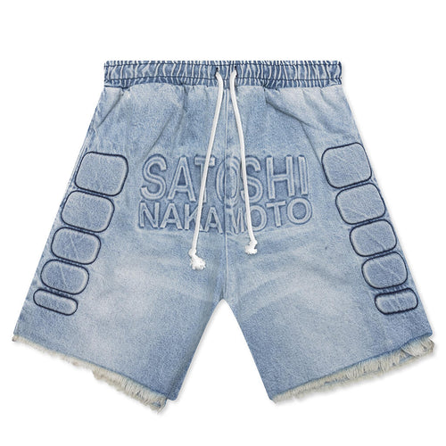 Denim Moto Short Blue Denim