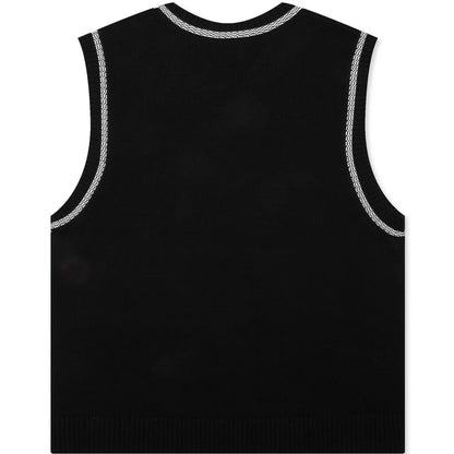 Knitted 24 Basketball Jersey Black