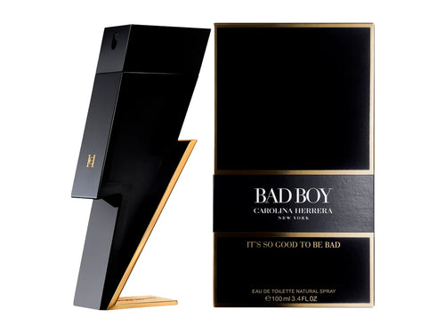 Perfume Carolina Herrera Badboy Negro y Dorado 100ml