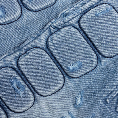 Denim Moto Short Blue Denim