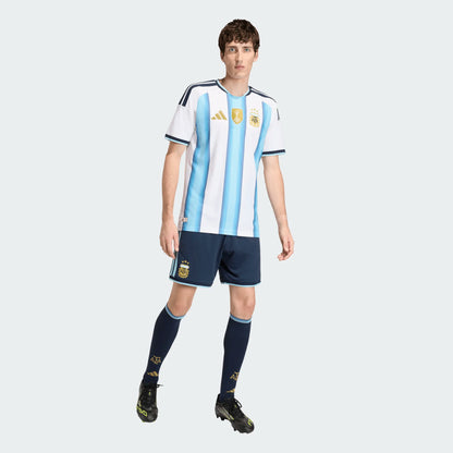 adidas Argentina Home Authentic Mens Soccer Jersey 26 White Blue