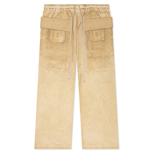 Creatch Wide Cargo Drawstring Pants Pearl Milk