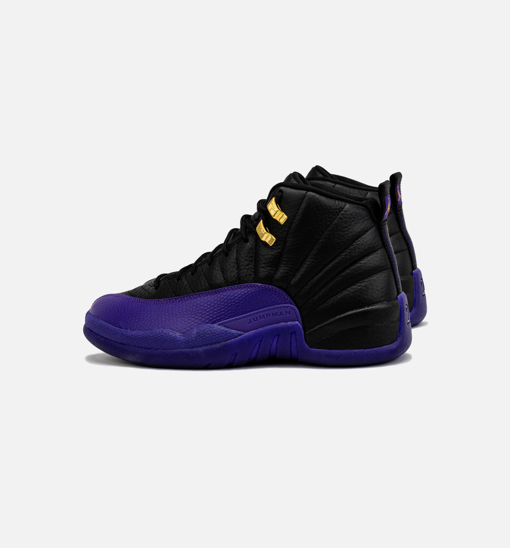 Air Jordan 12 Retro Field Purple Mens Lifestyle Shoe Black Purple Free Shipping