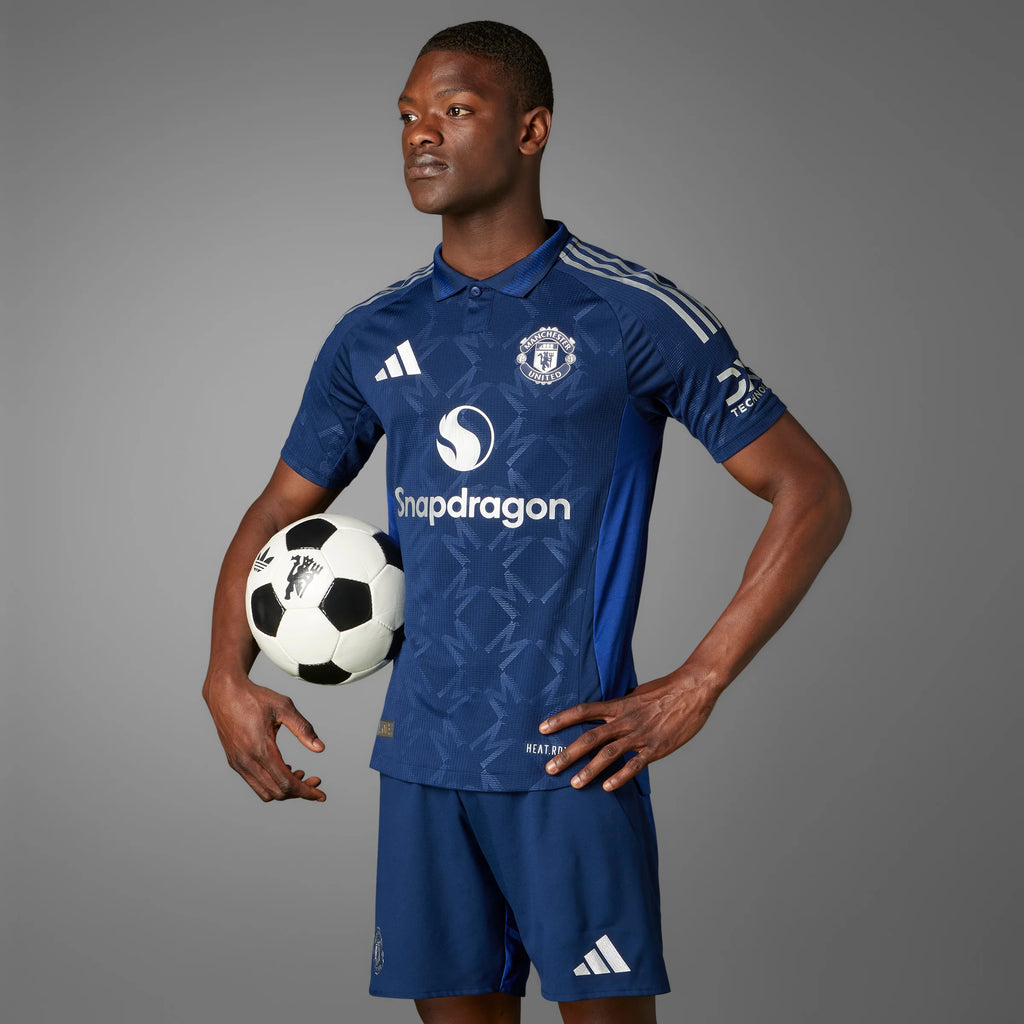 adidas Manchester United Away Authentic Mens Soccer Jersey 24 25 Night Indigo White