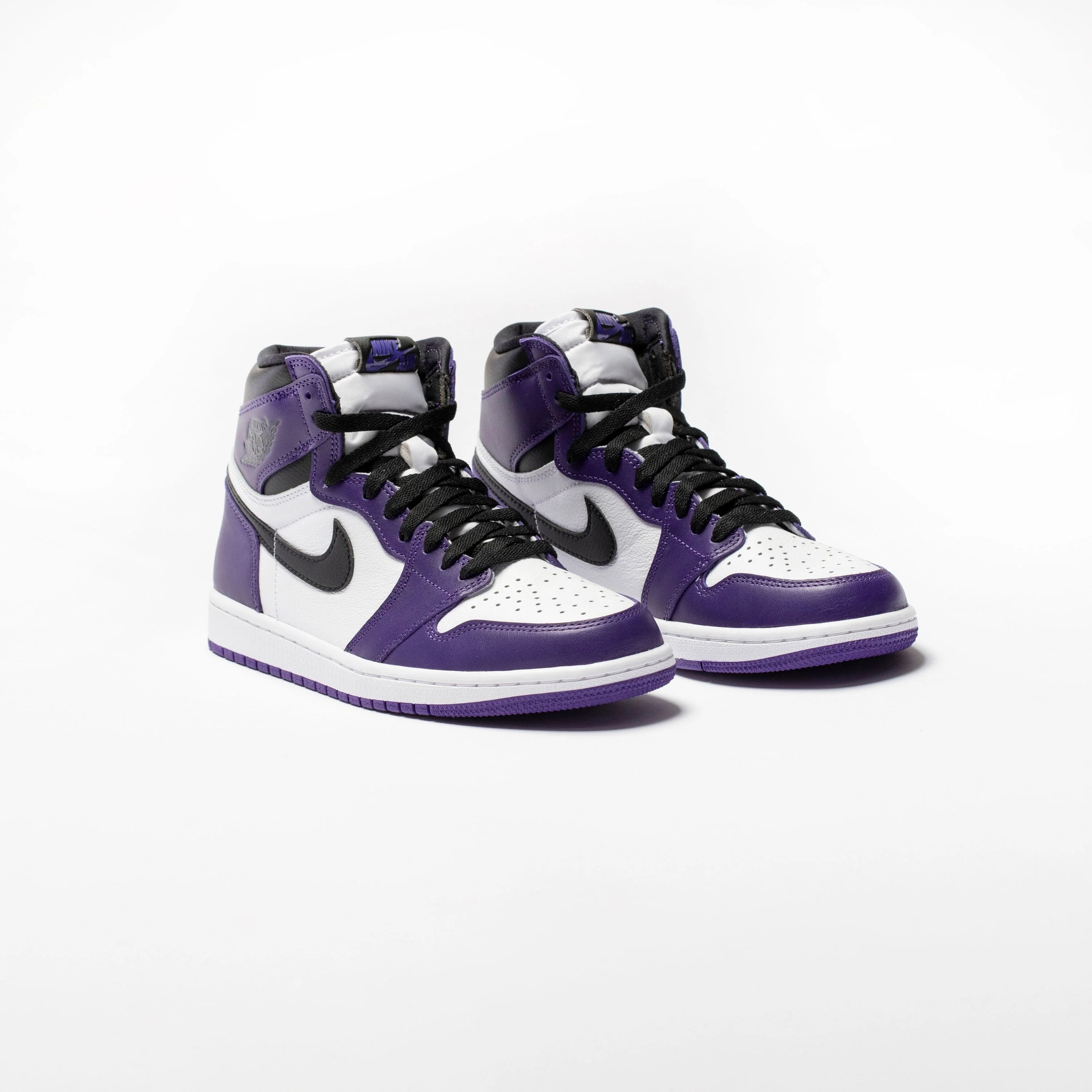 Air Jordan 1 Retro High Top OG Mens Lifestyle Shoe White Court Purple Black Limit One Per Customer