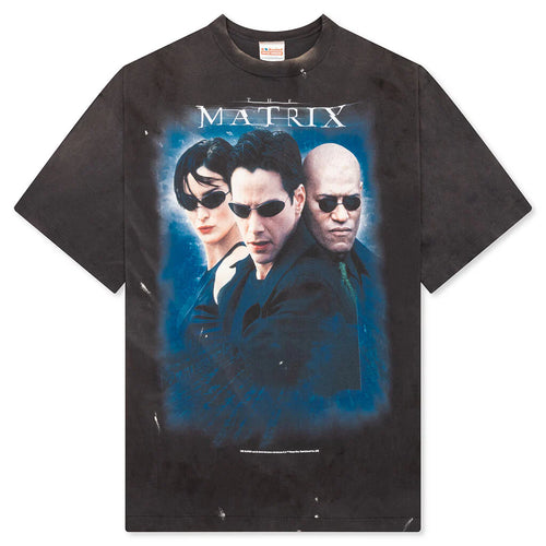 Saint M6 x The Matrix White Logo S S Tee Black