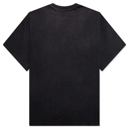 Studded Logo Tee Washed Black