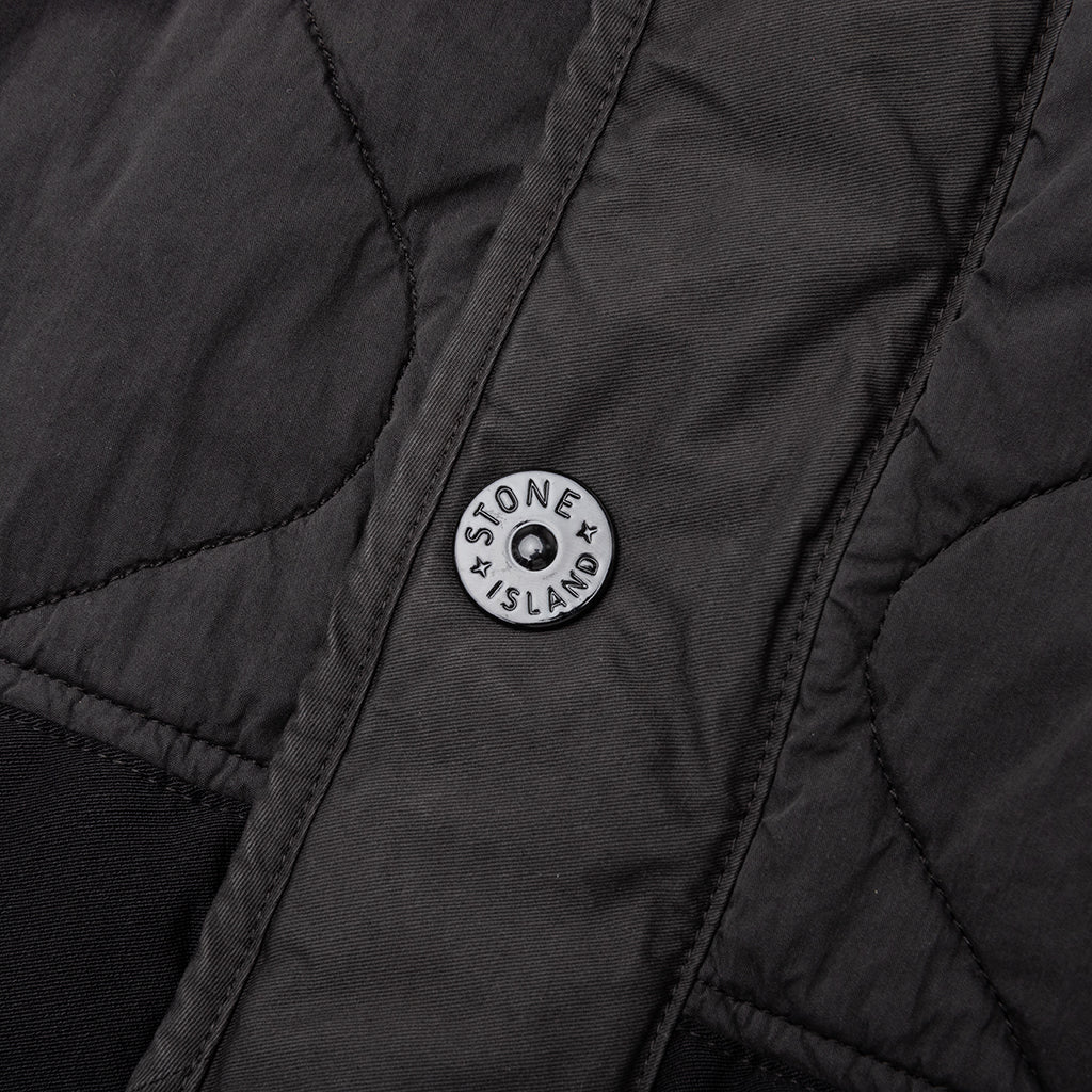 Quilted Nylon Vest Lead Grey