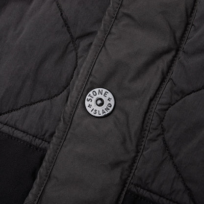 Quilted Nylon Vest Lead Grey
