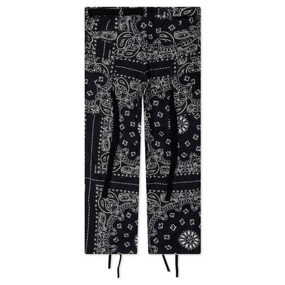 Bandana Print Pants Navy