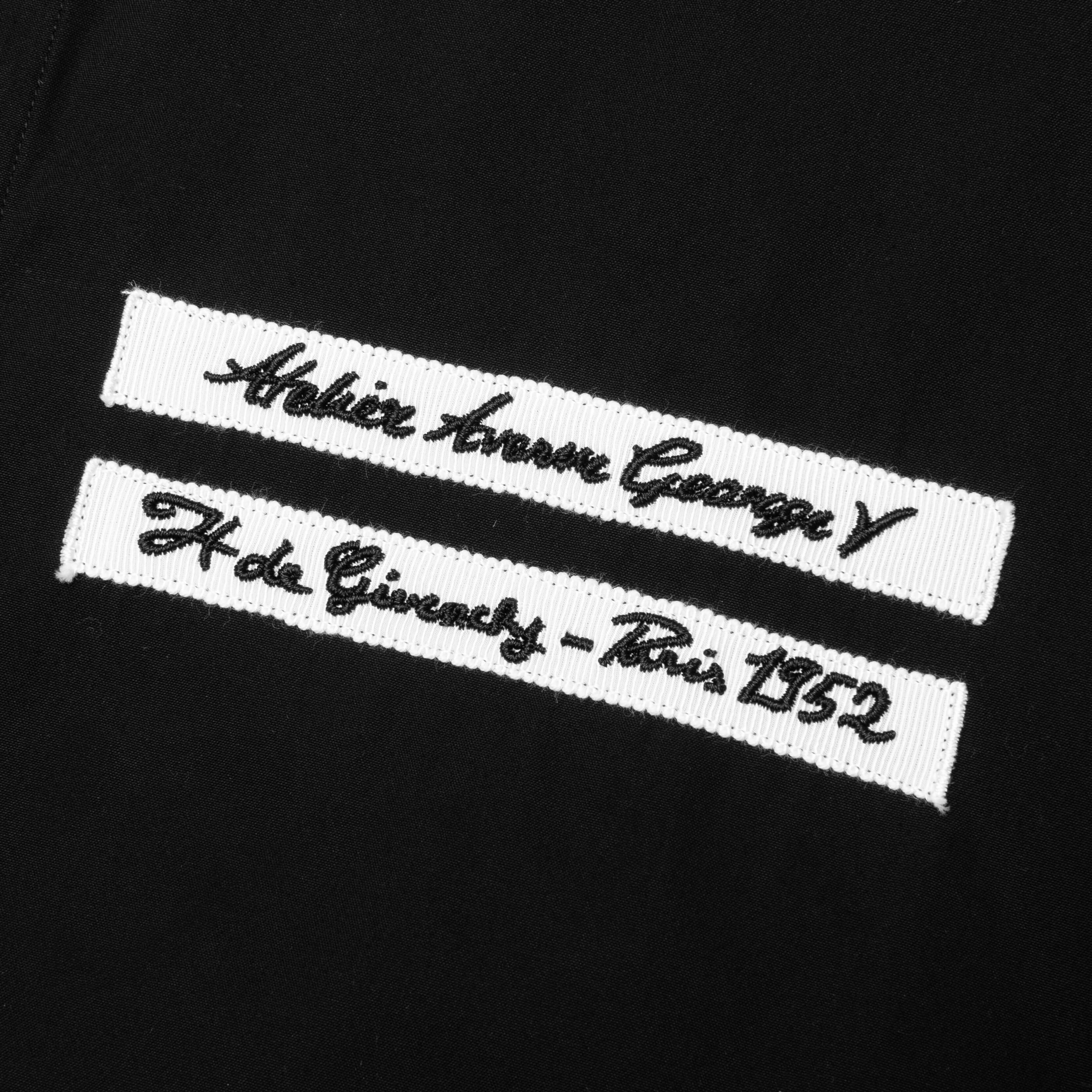 Gros Grain in Poplin Shirt Black