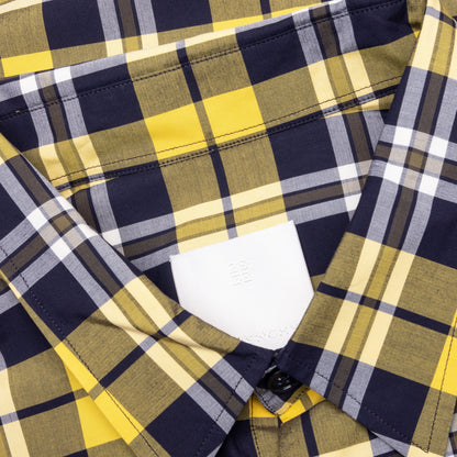 Oversized Asymmetrical Smock Shirt Dark Yellow