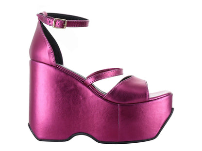 Sandalias Luna Rosa Color Bugambilia para Mujer