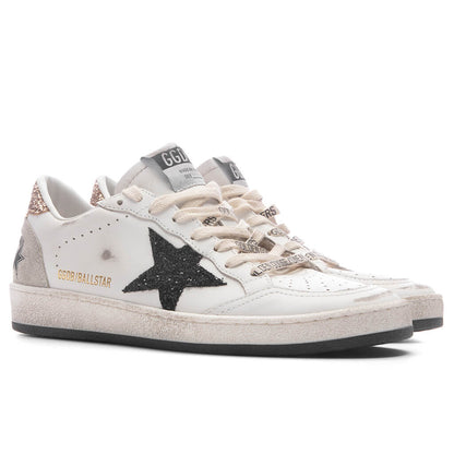 Womens Ball Star White Black Gold Ice