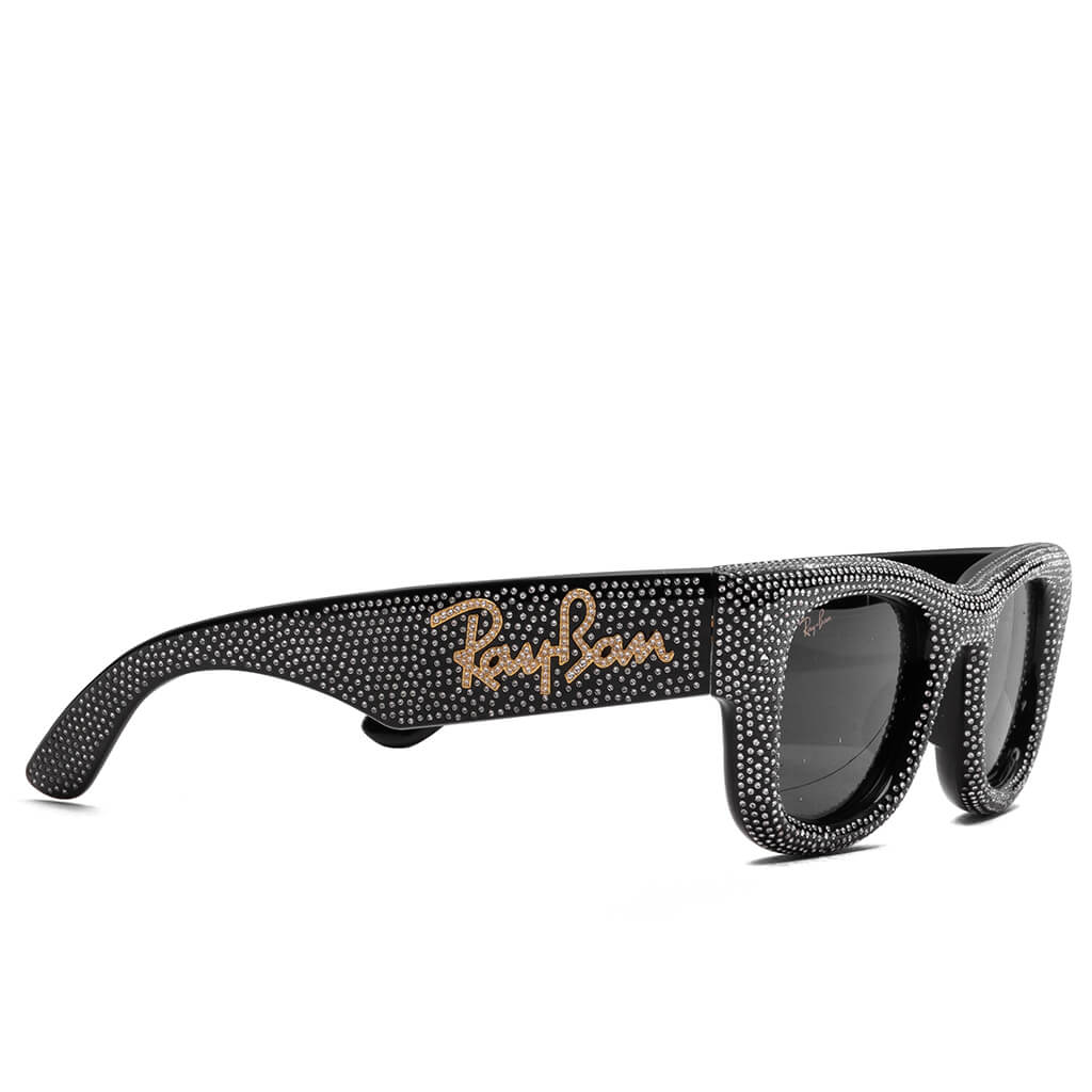 Ray Ban x AAP Rocky Wayfarer Puffer Crystal Pavé Edition Black Strass Pave