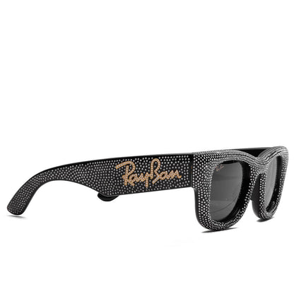 Ray Ban x AAP Rocky Wayfarer Puffer Crystal Pavé Edition Black Strass Pave