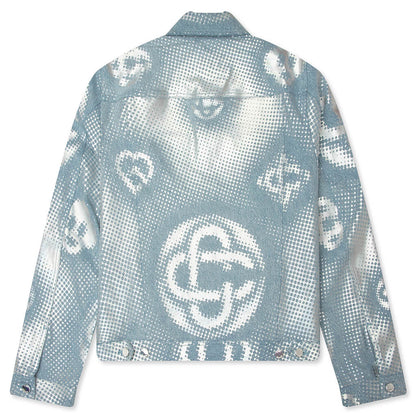 Pearlescent Monogram Denim Jacket Pearlescent