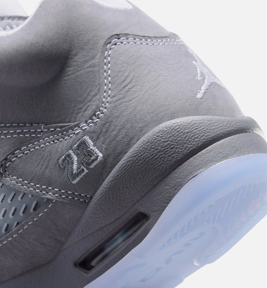 Air Jordan 5 Retro Wolf Grey Grade School Lifestyle Shoe Light Graphite White Wolf Grey