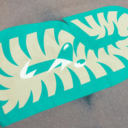 Hand Dye Shark Full Zip Hoodie Green