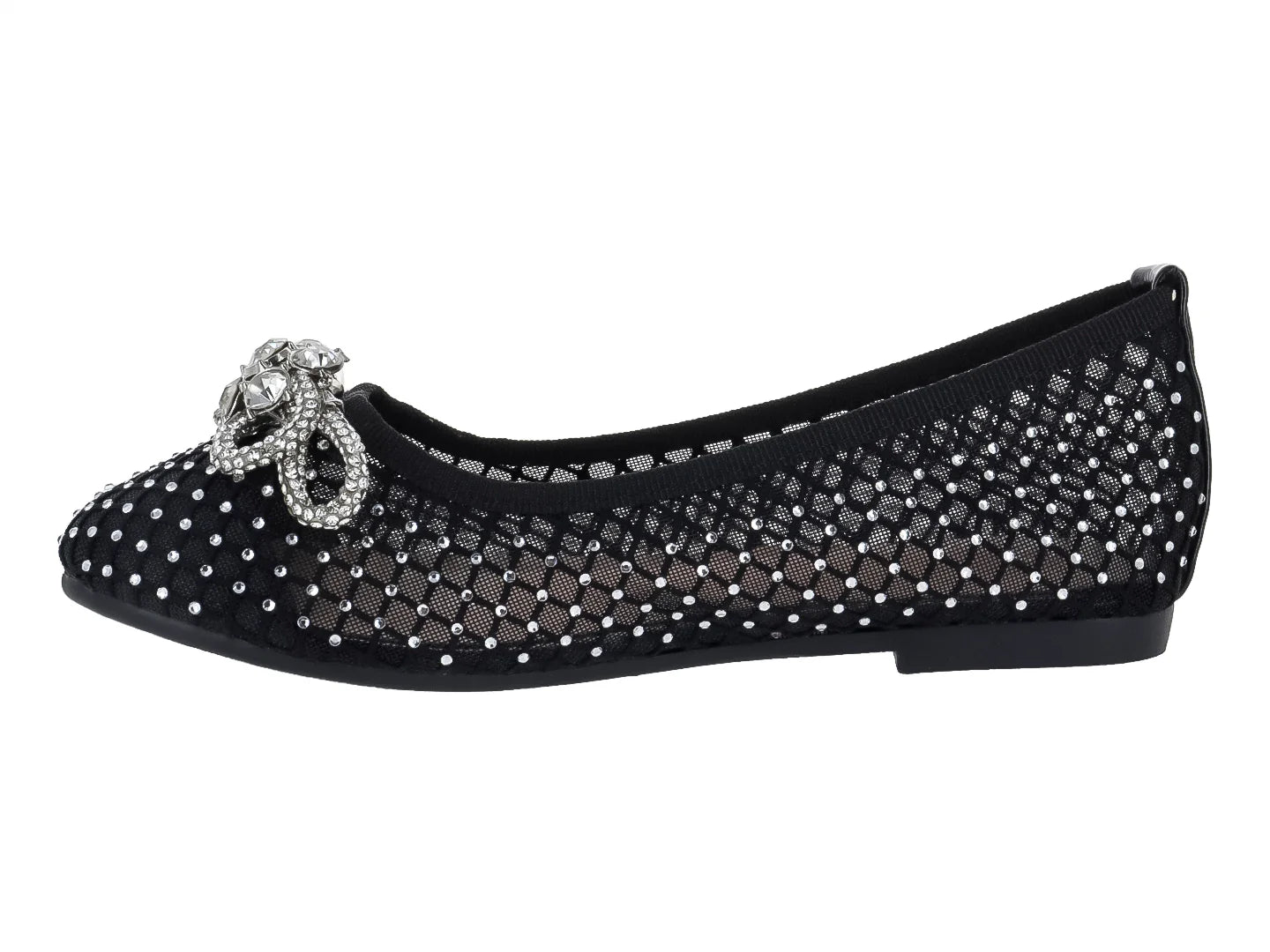 Zapatos Flats Roze Negros para Niña