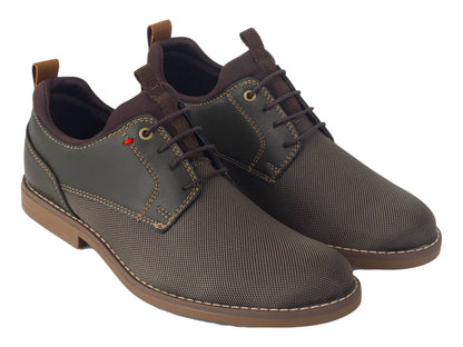 Zapatos Brantano Randy Color Musgo para Hombre