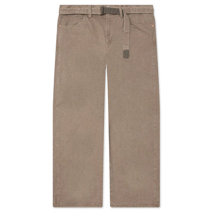Belted Jeans Beige