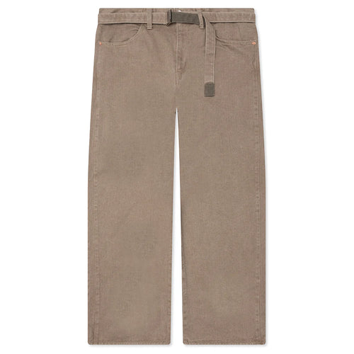 Belted Jeans Beige