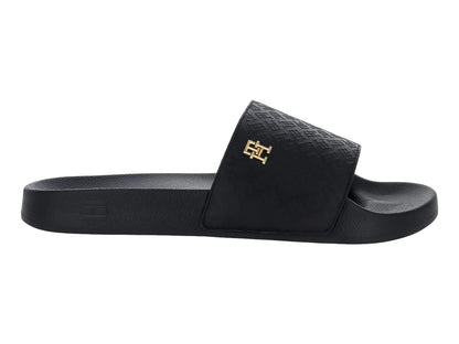 Sandalias Tommy Hilfiger Monogram Negro para Mujer