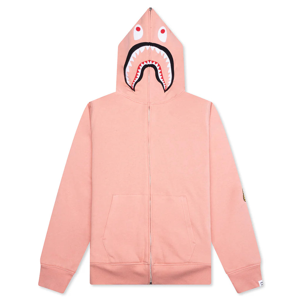 2nd Shark Full Zip Hoodie Pink