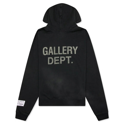90s GD Logo Hoodie Vintage Black