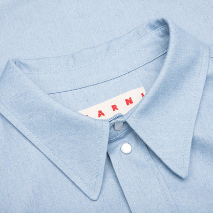 Blue Denim Shirt with Trunakaroo Plaque Iris Blue