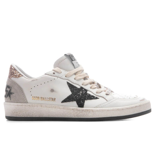 Womens Ball Star White Black Gold Ice