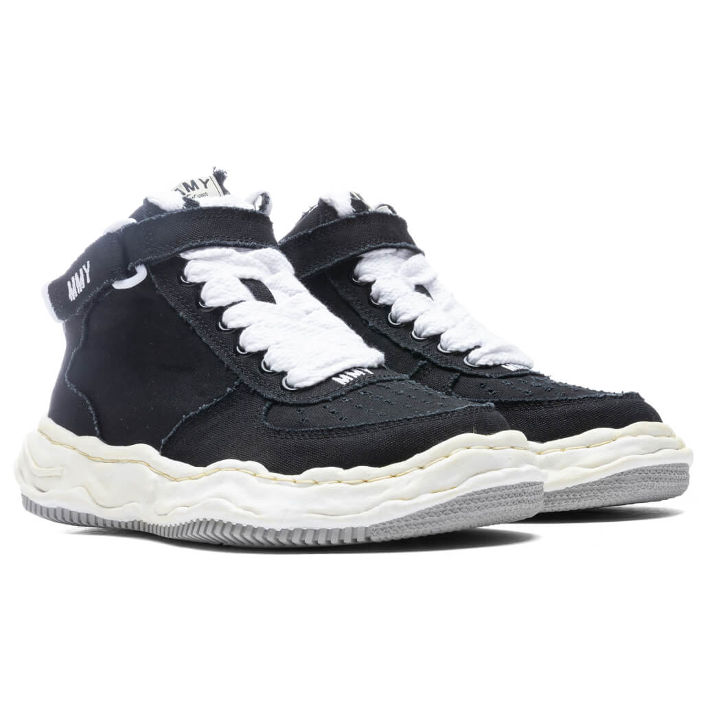 Wayne High OG Sole Washed Canvas Sneaker Black