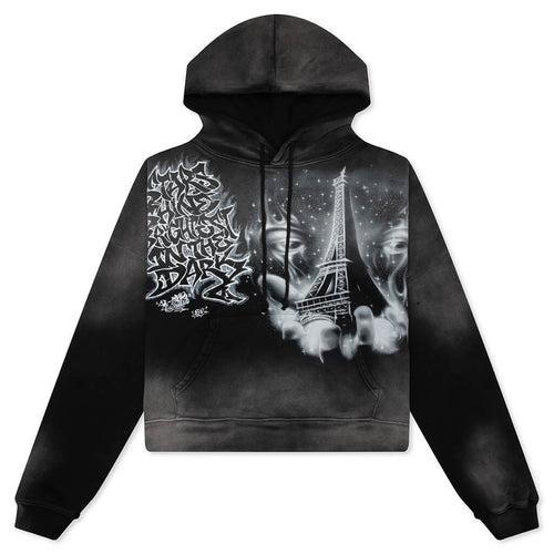 Eiffel Tower Hoodie Black