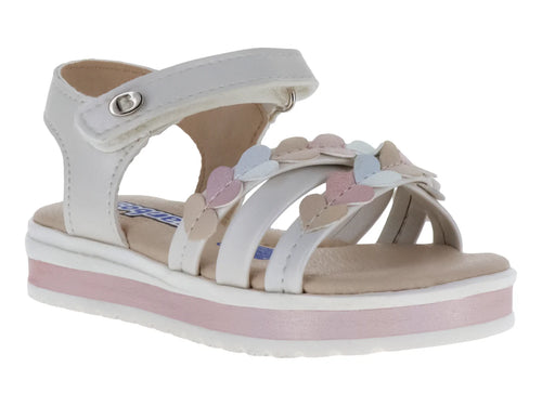 Sandalias Coqueta Color Perla para Niña